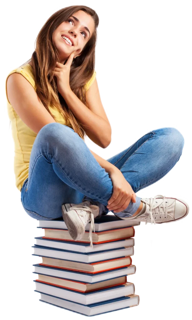 thoughtful-girl-sitting-books